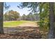 Scenic view of the lush green golf course, framed by mature trees at 598 Summer Green Ct., Sunset Beach, NC 28468