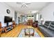 Spacious living area with hardwood floors, open layout, and comfortable seating at 6203 Catalina Dr. # 1811, North Myrtle Beach, SC 29582