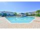 Beautiful community pool with blue water in a desirable location and a sunny day at 6203 Catalina Dr. # 1811, North Myrtle Beach, SC 29582