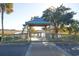 Beautiful gazebo with scenic views of water and trees providing a peaceful retreat at 63 Mckissick Dr. # 2B, Pawleys Island, SC 29585