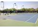 Well-maintained tennis courts with professional surfacing, lighting, and perimeter fencing at 63 Mckissick Dr. # 2B, Pawleys Island, SC 29585