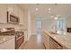 Modern kitchen with stainless steel appliances and granite countertops at 67 Bridgeview Rd., Georgetown, SC 29440