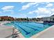 Community pool with clear blue water, marked lanes for swimming, and poolside lounging areas at 7079 Shooting Star Way, Myrtle Beach, SC 29579