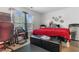 Cozy bedroom with natural light, neutral walls, and dark accents at 117 Butkus Dr. # 1, Myrtle Beach, SC 29588