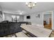 Open-concept dining area featuring a modern table set and gray walls at 1220 River Oak Dr. # 22C, Myrtle Beach, SC 29579