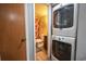 Full bathroom seen through the laundry room with a shower, toilet and vanity at 1301 Pridgen Rd. # 1101, Myrtle Beach, SC 29577