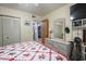 Bedroom with closets and a dresser with a mirror, providing ample storage space at 1301 Pridgen Rd. # 1101, Myrtle Beach, SC 29577