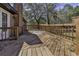 Wooden deck, great spot for enjoying the outdoor view, needs a bit of cleaning but is a great space at 1455 Jackson Village Rd., Georgetown, SC 29440