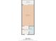 Floor plan showing layout of bedroom, bathroom, foyer, and balcony with dimensions at 1501 S Ocean Blvd. # 1005, Myrtle Beach, SC 29577