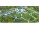 Aerial view of the community pool, park, playground, tennis courts and green space at 1587 Sayebrook Pkwy., Myrtle Beach, SC 29588