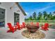 Outdoor firepit with chairs in a community gathering space at 1587 Sayebrook Pkwy., Myrtle Beach, SC 29588