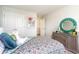 Bright bedroom features closet, comfortable bedding, and stylish decor at 1813 Brook Park Pl., Conway, SC 29526