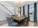 Inviting dining area with large windows and stylish decor at 1813 Brook Park Pl., Conway, SC 29526