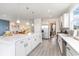 Modern kitchen featuring a large island, stainless steel appliances, and open concept design at 1813 Brook Park Pl., Conway, SC 29526