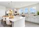 Spacious kitchen featuring a large island, white cabinets, and stainless steel appliances at 1813 Brook Park Pl., Conway, SC 29526