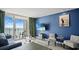 Relaxing living room with water view, stylish decor, and comfortable seating at 2000 N Ocean Blvd. # 1509, Myrtle Beach, SC 29577