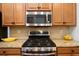 Modern kitchen featuring stainless steel appliances and granite countertops at 2049 Oxford St., Myrtle Beach, SC 29577
