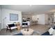 Bright, open living area with stainless steel kitchen appliances and breakfast bar seating for modern living at 212 Jeff Waters Circle, Longs, SC 29568