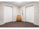 Two elevators sit between neutral walls and a unique table at 2701 N Ocean Blvd. # 1857/1860, Myrtle Beach, SC 29577
