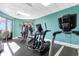 Fitness center with machines, natural light, and a sleek rubber floor at 2701 N Ocean Blvd. # 1857/1860, Myrtle Beach, SC 29577