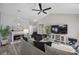 Cozy living room featuring an electric fireplace and modern decor at 304 Carolina Springs Ct., Conway, SC 29527