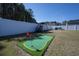 Backyard putting green that is perfect for golf enthusiasts to practice their short game at 304 Carolina Springs Ct., Conway, SC 29527