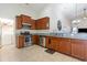 Modern kitchen with stainless steel appliances, granite countertops, and ample cabinet space at 321 Cabo Loop, Myrtle Beach, SC 29588