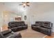 Spacious living room featuring hardwood floors, neutral walls, and comfortable seating at 321 Cabo Loop, Myrtle Beach, SC 29588