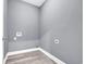 Empty room with new paint, modern flooring and electrical hookups for appliances at 3837 Mayfield Dr., Conway, SC 29526