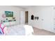 Cozy bedroom featuring neutral walls, a comfortable bed, and playful decorations in a room at 543 Firouz Dr, Longs, SC 29568