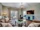 Cozy living room featuring stylish furnishings, a sliding glass door to a screened porch, and natural light at 6253 Catalina Dr. # 1711, North Myrtle Beach, SC 29582
