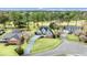 Aerial view of a well-maintained home with mature trees and a long driveway at 75 Haig Ct., Georgetown, SC 29440