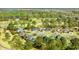 Aerial view of homes surrounded by lush trees and landscaping in a peaceful community at 75 Haig Ct., Georgetown, SC 29440