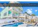 Refinished concrete pool with a pool heater and covered outdoor area at 885 S Waccamaw Dr., Garden City Beach, SC 29576