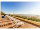 Charming patio with brick flooring and beach view at 1205 S Ocean Blvd. # 20409, Myrtle Beach, SC 29577