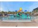 Colorful splash pad area with interactive water features, providing a safe and entertaining space for children to play at 180 Rothbury Circle # 302, Myrtle Beach, SC 29572