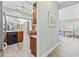 Hallway with sightline from the kitchen to the dining room at 1820 Spinnaker Dr., North Myrtle Beach, SC 29582