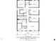 Upstairs floor plan layout with dimensions showing multiple bedrooms and bathrooms with a balcony at 186 Cayman Loop, Pawleys Island, SC 29585