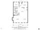 Detailed floor plan with dimensions of the layout of the main level, including the kitchen and living area at 186 Cayman Loop, Pawleys Island, SC 29585