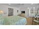 Comfortable main bedroom featuring a vanity with seating and decor throughout the space at 2000 N Waccamaw Dr., Garden City Beach, SC 29576