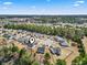 Aerial view of a residential community featuring single-Gathering homes surrounded by lush greenery and trees at 2288 Beauclair Ct., Myrtle Beach, SC 29579