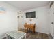 Simple kitchenette featuring a TV, perfect for compact living and convenience at 2600 S Ocean Blvd. # 101, Myrtle Beach, SC 29577