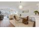 Stylish dining area with a modern light fixture and seamless access to the comfortable living area at 298 Pinehurst Ln. # 10-J, Pawleys Island, SC 29585