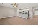 Open floor plan with living area and kitchen with island at 344 Kiskadee Loop # C, Conway, SC 29526