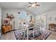 Cozy dining area featuring a white wood table set and vaulted ceiling at 3516 Queens Harbour Blvd., Myrtle Beach, SC 29588