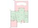 Layout of floor plan featuring garage, bedrooms, baths, and other rooms, with area in square feet at 3516 Queens Harbour Blvd., Myrtle Beach, SC 29588