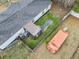 Aerial shot shows the backyard, utility buildings, and perimeter fence at 3530 Reavis Ln., Myrtle Beach, SC 29579