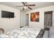 Nicely decorated bedroom featuring neutral walls, and ensuite bathroom at 3952 Murrells Inlet Rd., Murrells Inlet, SC 29576