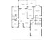 Layout showing bedrooms, living spaces, and a patio at 3986 Lochview Dr., Myrtle Beach, SC 29588