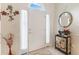 Bright foyer features tiled floors, high ceilings, and transom windows at 3986 Lochview Dr., Myrtle Beach, SC 29588